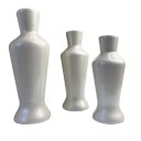 Ver imagem 1 de Trio decorativo vaso garrafa branco perolado de cerâmica