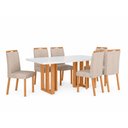 Ver imagem 1 de Jogo de Mesa Lopas Téssera Tampo Maxi 170x90cm 6 Cadeiras