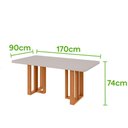 Ver imagem 4 de Jogo de Mesa Lopas Téssera Tampo Maxi 170x90cm 6 Cadeiras