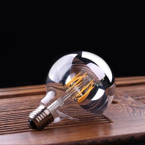 Lâmpada de Filamento Led Globo G125 4w Ambar 2200k Bivolt Iluminação Vintage