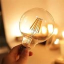 Ver imagem 3 de Lâmpada de Filamento Led Globo G125 4w Ambar 2200k Bivolt Iluminação Vintage