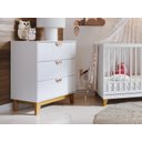 Ver imagem 2 de Cômoda Infantil Magia para Quarto do Bebê com 3 Gavetas - Branco
