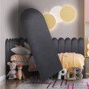 Ver imagem 2 de Kit 13 Placas Cabeceira Nuvem Estofada para Cama Box - Módulo 20 Cm X 60 Cm:cinza