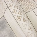 Ver imagem 3 de Papel de Parede Efeito Azulejo Bege e Azul Vinilico Lavável+ Cola Inclusa