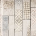Ver imagem 4 de Papel de Parede Efeito Azulejo Bege e Azul Vinilico Lavável+ Cola Inclusa