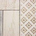 Ver imagem 2 de Papel de Parede Efeito Azulejo Bege e Azul Vinilico Lavável+ Cola Inclusa