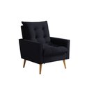 Ver imagem 6 de Poltrona Sala 92cm Elegante Confortável e Perfeita para Qualquer Ambiente Ester Preto