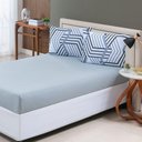 Ver imagem 3 de Jogo de Cama Lençol Sonho Bom Casal em Malha Algodão Cinza 100% Algodão