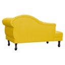 Ver imagem 4 de Recamier Divã Larissa Capitonê Lado Esquerdo Corino Cores - S.a Móveis - Amarelo