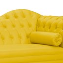 Ver imagem 2 de Recamier Divã Larissa Capitonê Lado Esquerdo Corino Cores - S.a Móveis - Amarelo