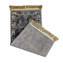Ver imagem 3 de Tapete Persa Royal Cinza 50x100cm Fio Acetinado - Decoração para Quarto e Sala