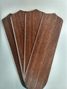 Ver imagem 1 de Jogo Com 3 Pás De Mdf Mogno Para Ventiladores De Teto 13x41 cm Reta