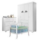 Ver imagem 1 de Quarto de Bebê Ane com Berço Americano Lila Branco Brilho – Phoenix Baby