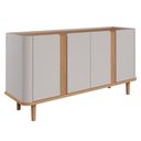 Ver imagem 1 de Buffet 4 Portas Eva Off White/nature Cimol Móveis 