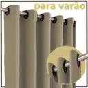 Ver imagem 4 de cortina blackout Brenda bloqueia luz 7,00 x 2,90 sala bege