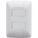 Ver imagem 1 de Conjunto 4x2 com 2 Interruptores Paralelos Tramontina Aria 6 a 250 V Branco