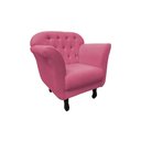 Ver imagem 4 de Poltrona Decorativa Dália Veludo Rosa