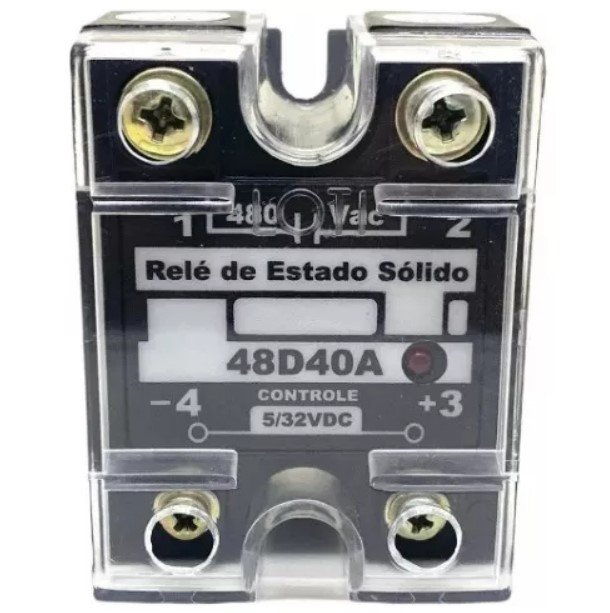 Relé Estado Sólido 48d40a 480vac 40a Ssr40 Loti