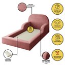 Ver imagem 2 de Cama Colchão Solteiro Montessoriana Infantil - Balaqui Decor - Rosa