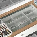 Ver imagem 3 de Penteadeira Camarim 9 Gavetas e Banqueta Branco Amêndoa Potente