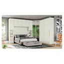 Ver imagem 2 de Quarto Modulado Casal Ambiente Composição 5 New Predileto 5 Peças Areia - Henn