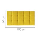Ver imagem 2 de Painel Estofado Luxo Espanha 100cm Solteiro para Cama Box Suede Amarelo - Gat Magazine