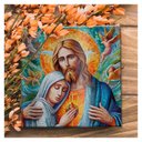 Ver imagem 1 de Azulejo Sagrado Coração de Jesus com Maria 20x20