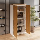 Ver imagem 7 de Armário Alto 160cm para Escritório 2 Portas com Chave Corporate F5