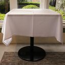 Ver imagem 1 de Toalha de Mesa Mariana Quadrada Branca - Poliéster, 130x130cm