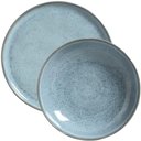 Ver imagem 1 de Conjunto Prato Raso 27cm e Fundo 830ml Cerâmica Azul Bio Breeze Porto Brasil