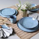 Ver imagem 6 de Conjunto Prato Raso 27cm e Fundo 830ml Cerâmica Azul Bio Breeze Porto Brasil