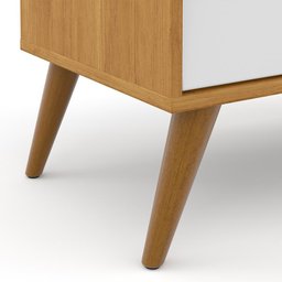 Guarda Roupa Infantil 4 Portas e 3 Gavetas Retrô Gold Freijó/Branco Soft/Eco Wood - Matic Móveis - 4 Guarda Roupa Infantil 4 Portas e 3 Gavetas Retrô Gold Freijó/Branco Soft/Eco Wood - Matic Móveis - 4