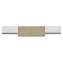 Ver imagem 1 de Kit 3 Armários de Cozinha Aéreos 4 Portas Veneza Multimóveis Mp2152 Branco/preto