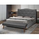 Ver imagem 1 de Kit Cabeceira E Puff Pé De Cama Box Estofado Beatriz Suede Anchar Estofados Largura 90 Cm (solteiro