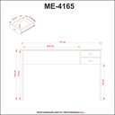 Ver imagem 4 de Mesa para Escritório 2 Gavetas Nogal com Preto Tecnomobili Me4165 Cor: Nogal