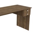 Ver imagem 3 de Mesa para Escritório 2 Gavetas Nogal com Preto Tecnomobili Me4165 Cor: Nogal