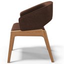 Ver imagem 7 de Kit 04 Cadeiras de Jantar e Estar Living Estofada Lince L02 Couríssimo Marrom - Lyam Decor