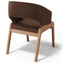 Ver imagem 6 de Kit 04 Cadeiras de Jantar e Estar Living Estofada Lince L02 Couríssimo Marrom - Lyam Decor