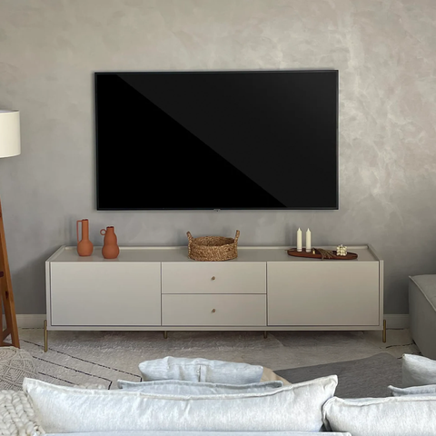 Rack para Tv até 75" 2 Gavetas 2 Portas Jasper 185 cm
