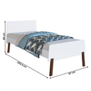 Ver imagem 2 de Cama de Solteiro para Colchões de 190x90cm Orlando Branco CI090 Art In Móveis