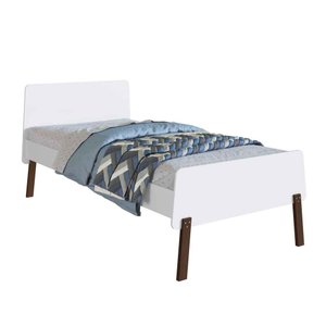 Cama de Solteiro para Colchões de 190x90cm Orlando Branco Ci090 Art In Móveis