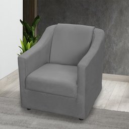 Kit 6 Poltronas Decorativas Para Sala De Espera Recepção Escritório Consultório Suede - 2
