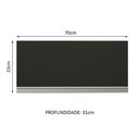 Ver imagem 2 de Armário Aéreo de Cozinha Glamy 70cm 1 Porta Basculante Preto