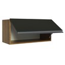Ver imagem 7 de Armário Aéreo de Cozinha Glamy 70cm 1 Porta Basculante Preto
