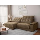 Ver imagem 1 de Sofá Thor 2,50cm com Super Pillow e Molas Ensacadas Veludocristal- Netsofas - Castor