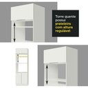 Ver imagem 7 de Torre Quente Madesa Stella 70 cm 3 Portas Branco Cor:Branco