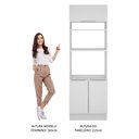 Ver imagem 5 de Torre Quente Madesa Stella 70 cm 3 Portas Branco Cor:Branco