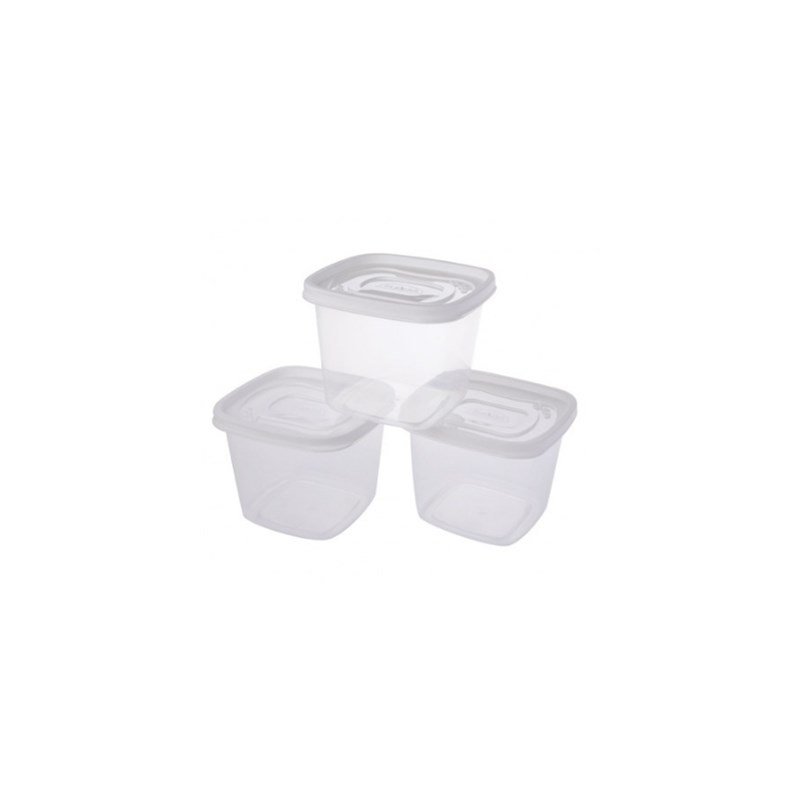 Pote Quadrado 3pcs 1,2lt Plasutil - 2