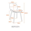 Ver imagem 3 de Conjunto 4 Cadeiras Modernas Bergen Fratini
