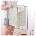 Ver imagem 7 de Cesto Roupa Suja Lavanderia Inox Desmontável Portátil Quarto Organizador Brinquedos Roupeiro Imperme